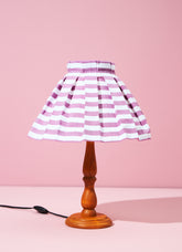 Abajur de Mesa - Listrado Horizontal Roxo